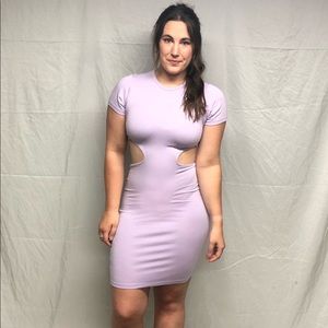 ASOS Purple Cut-Out BodyCon Dress